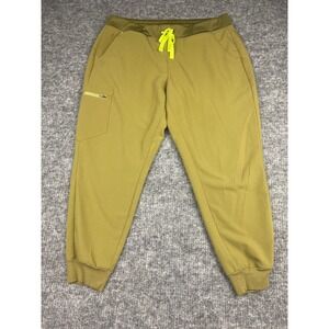 Figs Scrub Pants Womens‎ Extra Large Petite Green High Waisted Zamora Medical